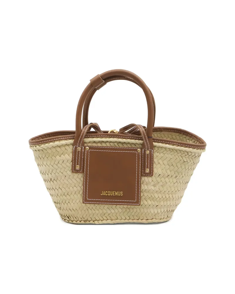 Jacquemus Small Soli Tote Bag Neutrals