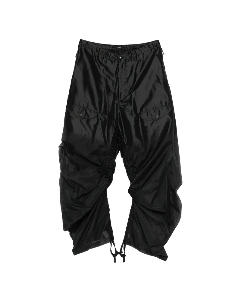 TAAKK Cargo Drawstring Trousers Black