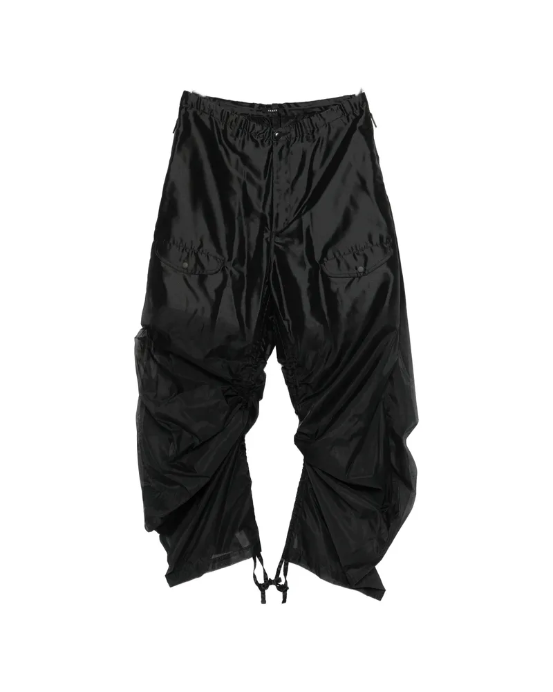 TAAKK Cargo Drawstring Trousers Black