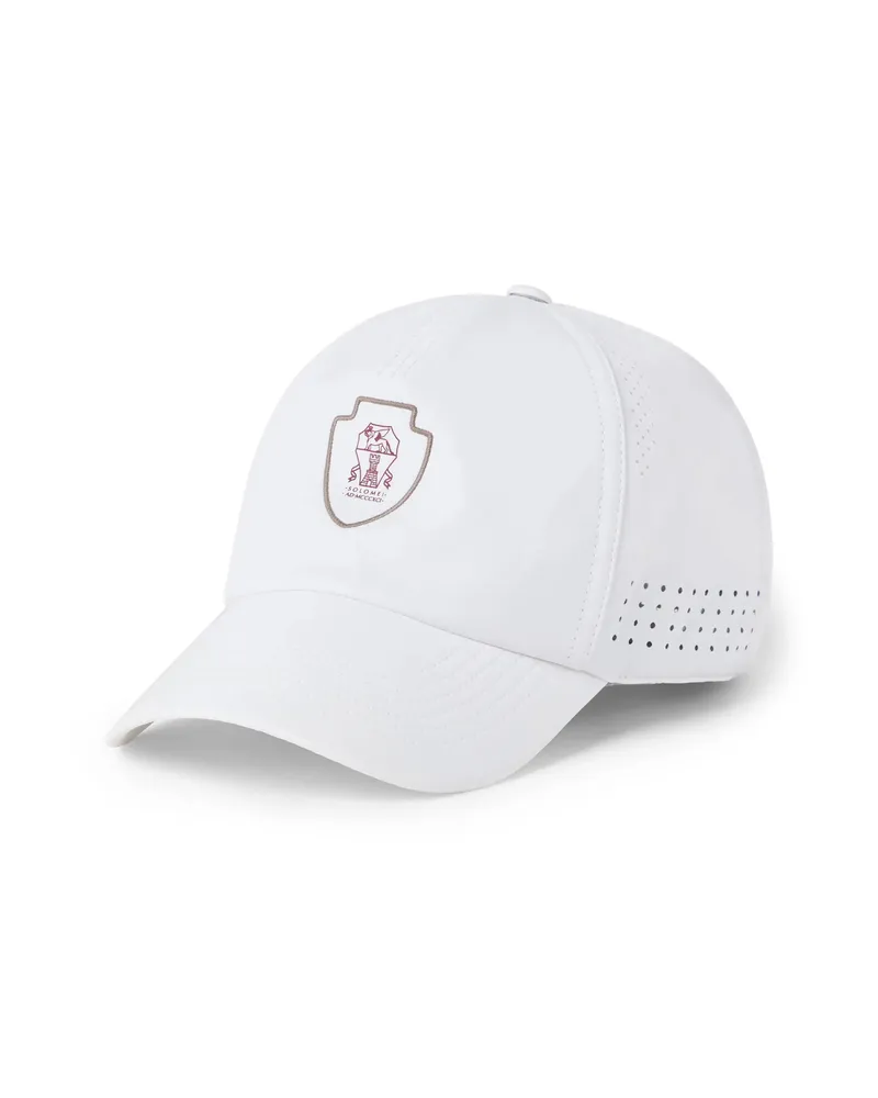 Brunello Cucinelli Logo Cap White
