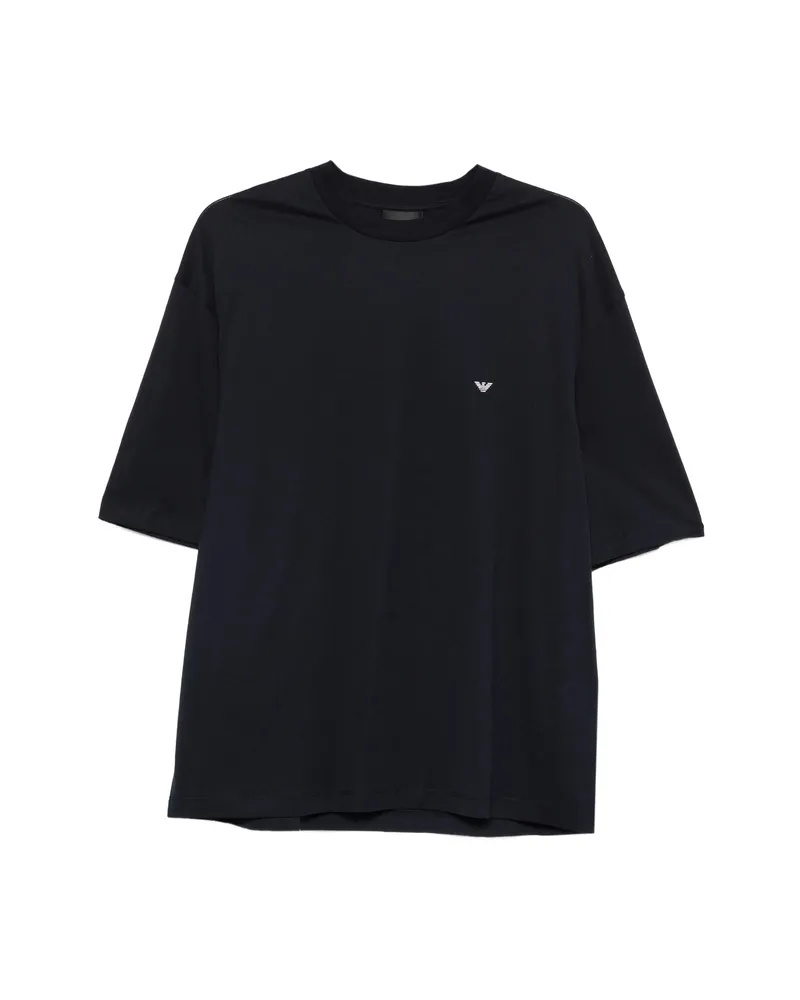 Emporio Armani Logo-print T-shirt Blue