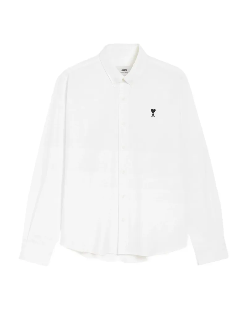 AMI Paris Ami De Coeur Cotton Shirt White