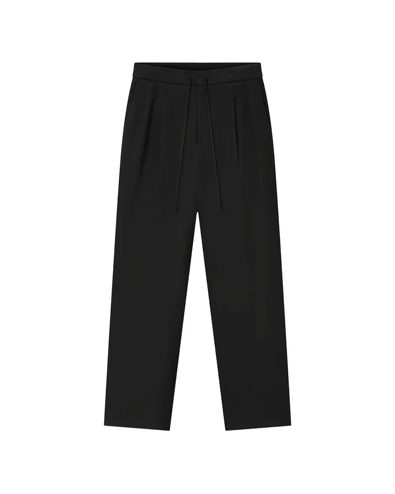 Fear of God Drawstring Pleated Trousers Black