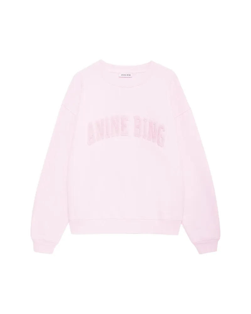 Anine Bing Embroidered Sweatshirt Pink