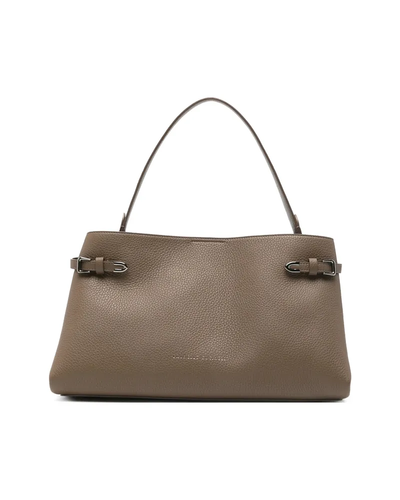 Brunello Cucinelli Pebble-leather Tote Bag Brown