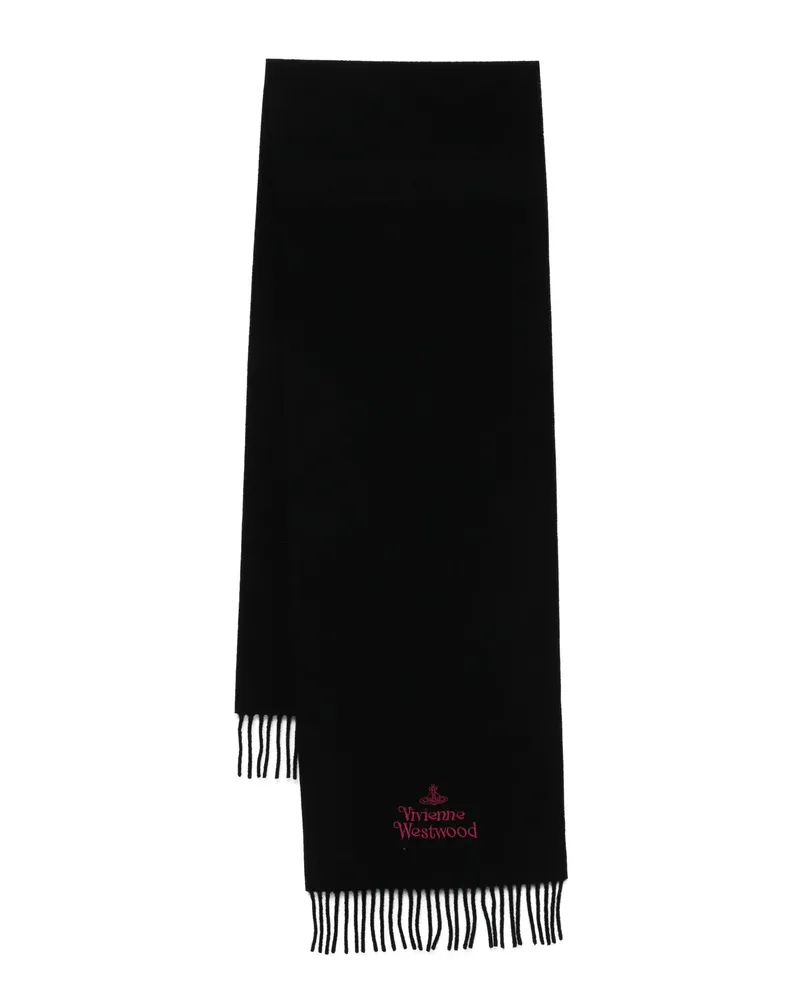 Vivienne Westwood Orb Logo-embroidered Scarf Black