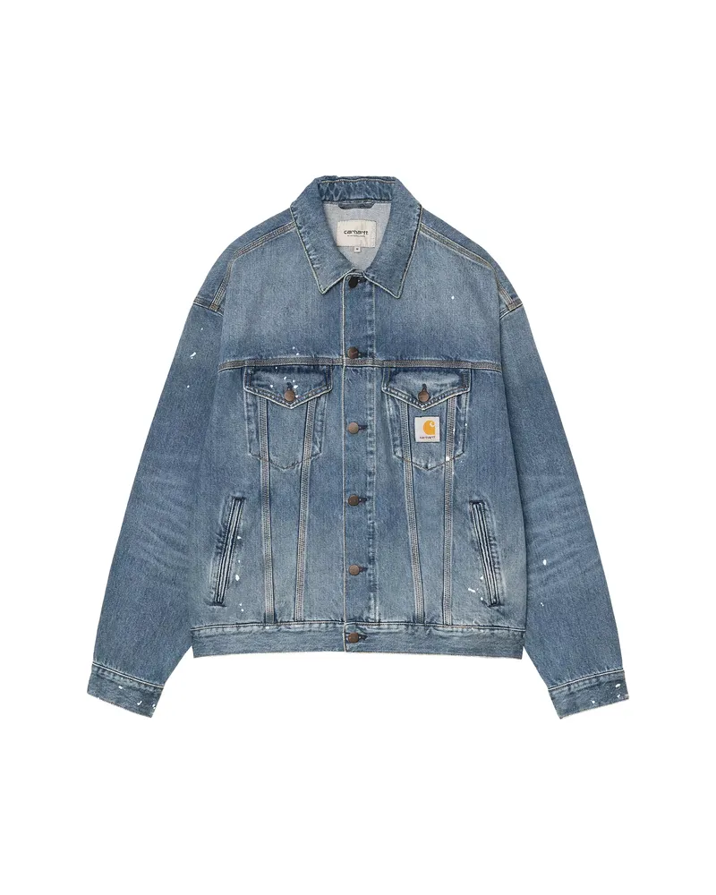 Carhartt WIP Buttoned Denim Jacket Blue