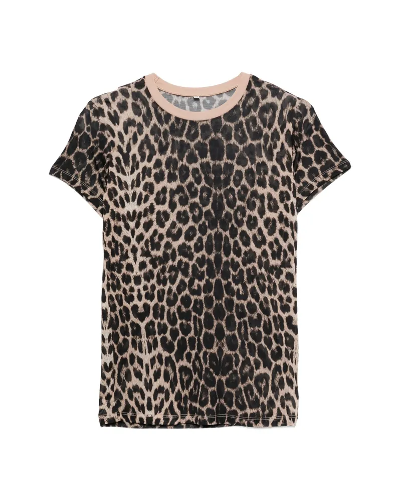 Baserange Leopard-print T-shirt Neutrals