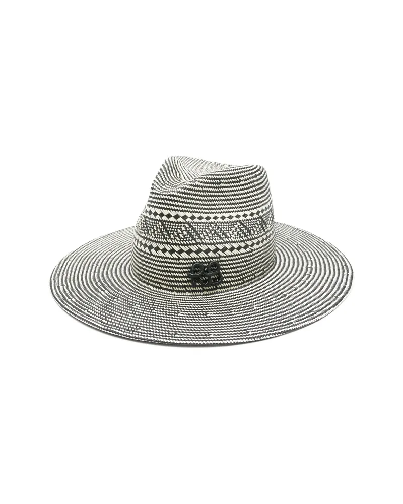 RUSLAN BAGINSKIY Patterned Logo-detail Hat White