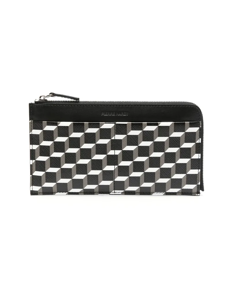 Pierre Hardy Palatine Cube Perspective-print Wallet Black
