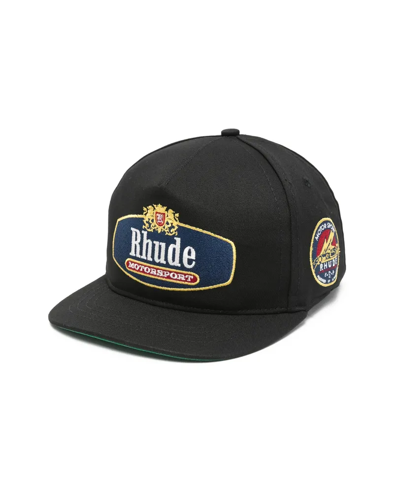 RHUDE Logo-patch Baseball Cap Black