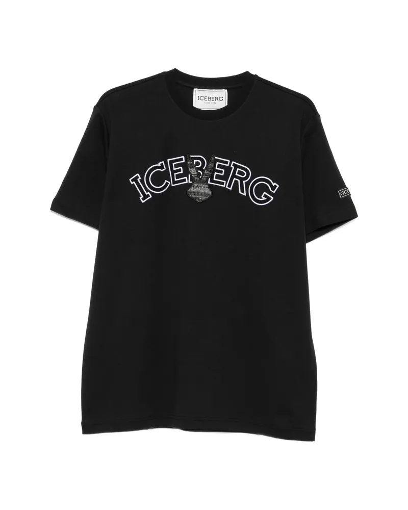 Iceberg Logo-patch T-shirt Blue
