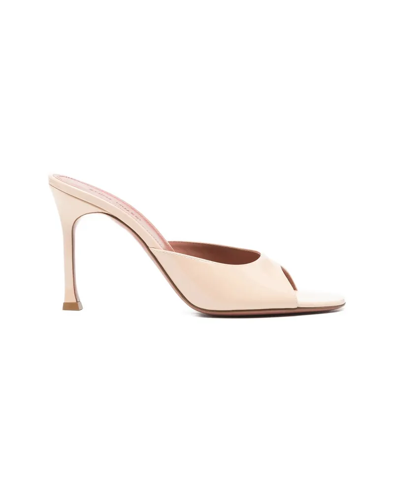 Amina Muaddi Boots Neutrals