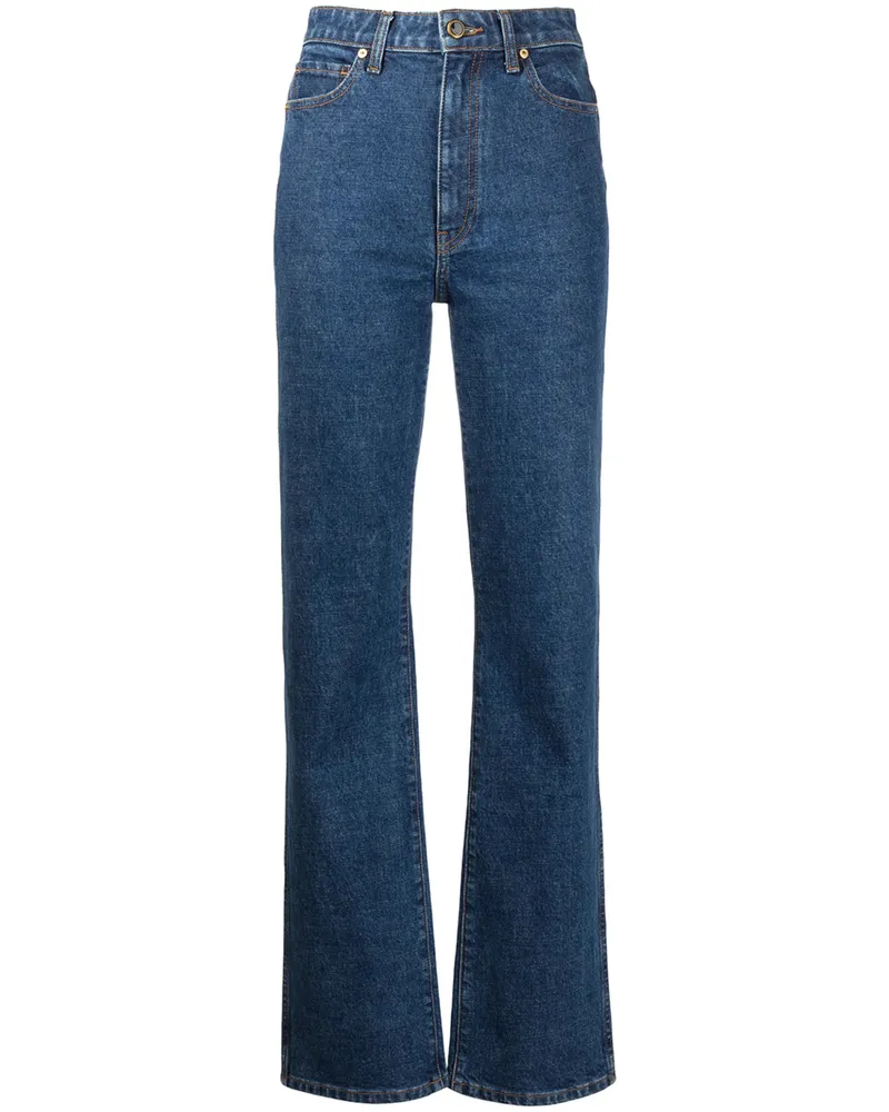 KHAITE The Danielle High-rise Jeans Blue