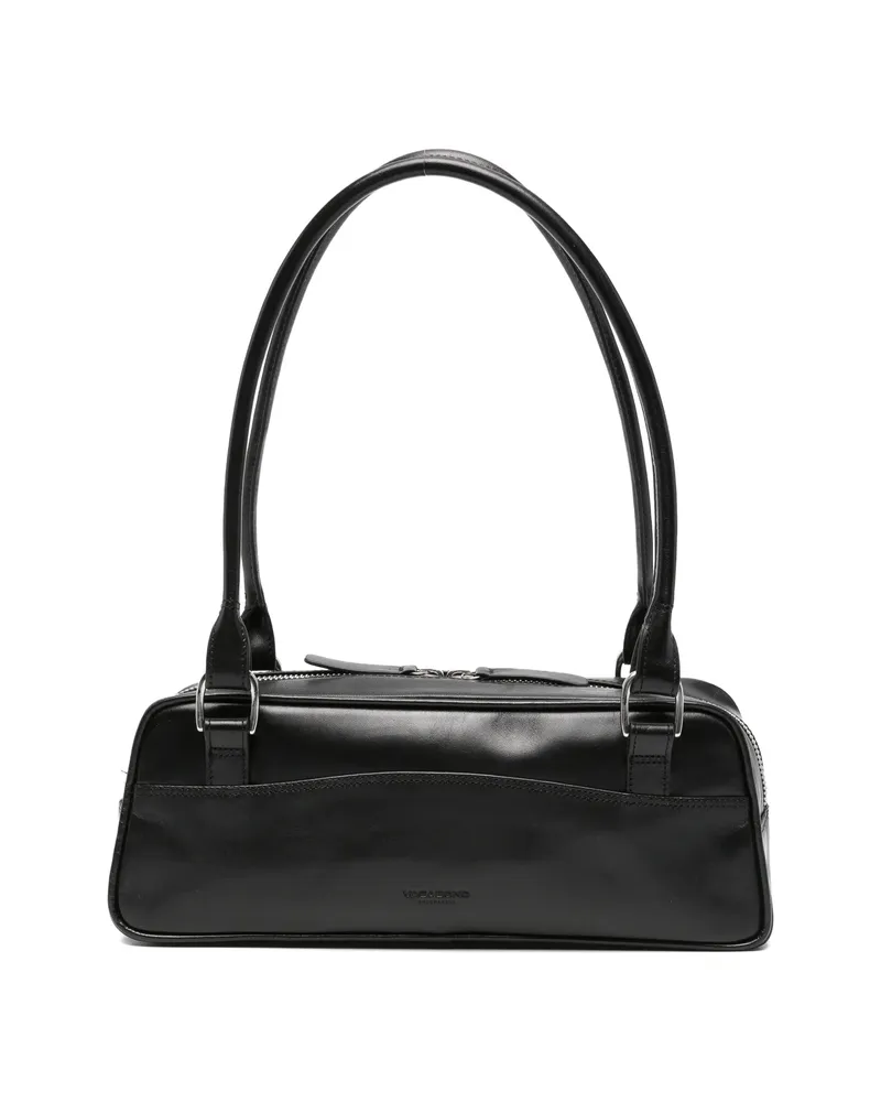 Vagabond Mini Nomi Logo-debossed Leather Shoulder Bag Black