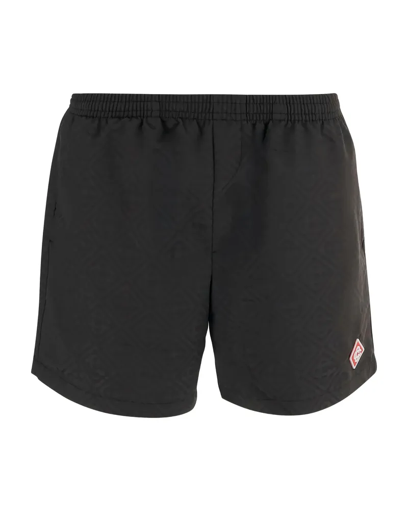 Casablanca Paris Logo-patch Shorts Black
