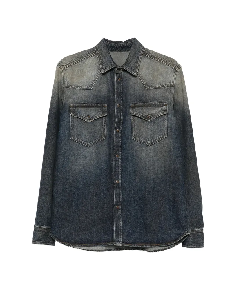 nine:inthe:morning Faded Western Shirt Blue