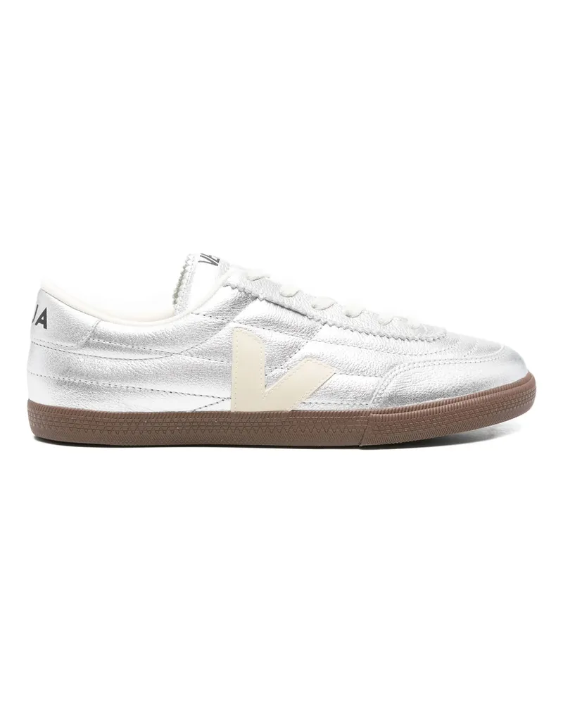 VEJA Panenka Leather Sneakers Silver