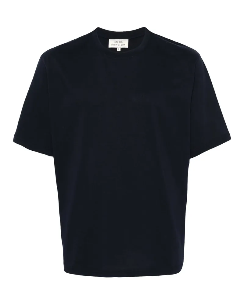 Studio Nicholson Crew-neck Short-sleeve T-shirt Blue
