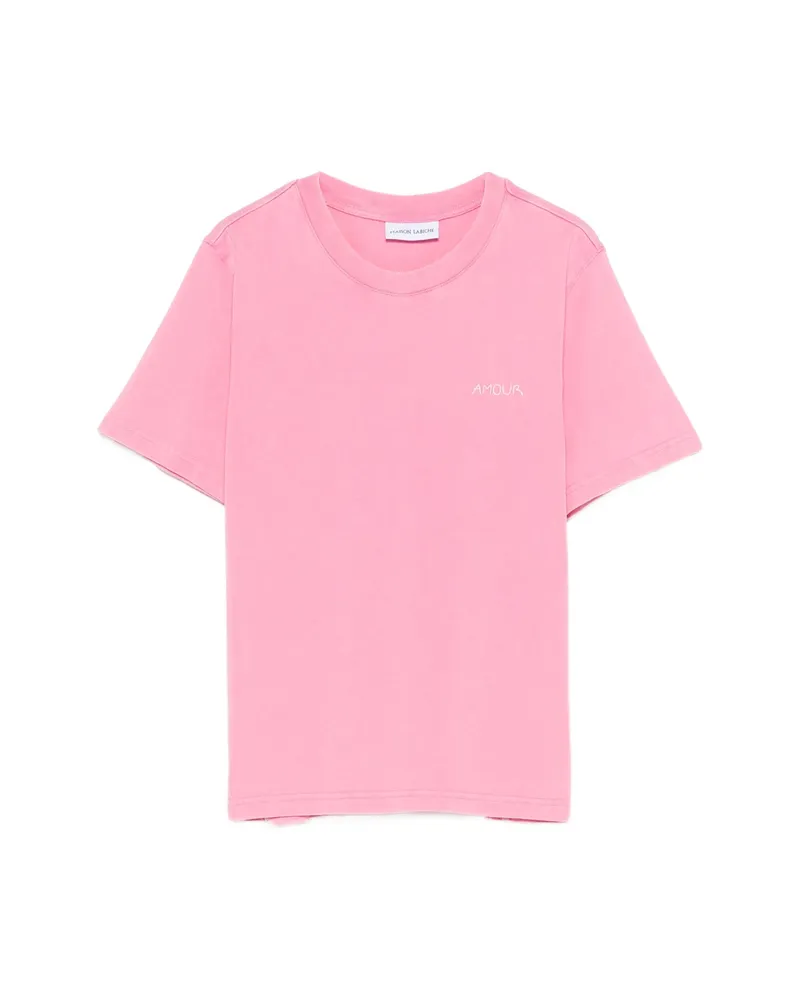 Maison Labiche Lettering T-shirt Pink