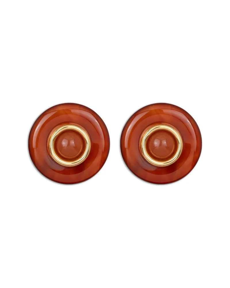 Jennifer Behr Devon Plated Earrings Red