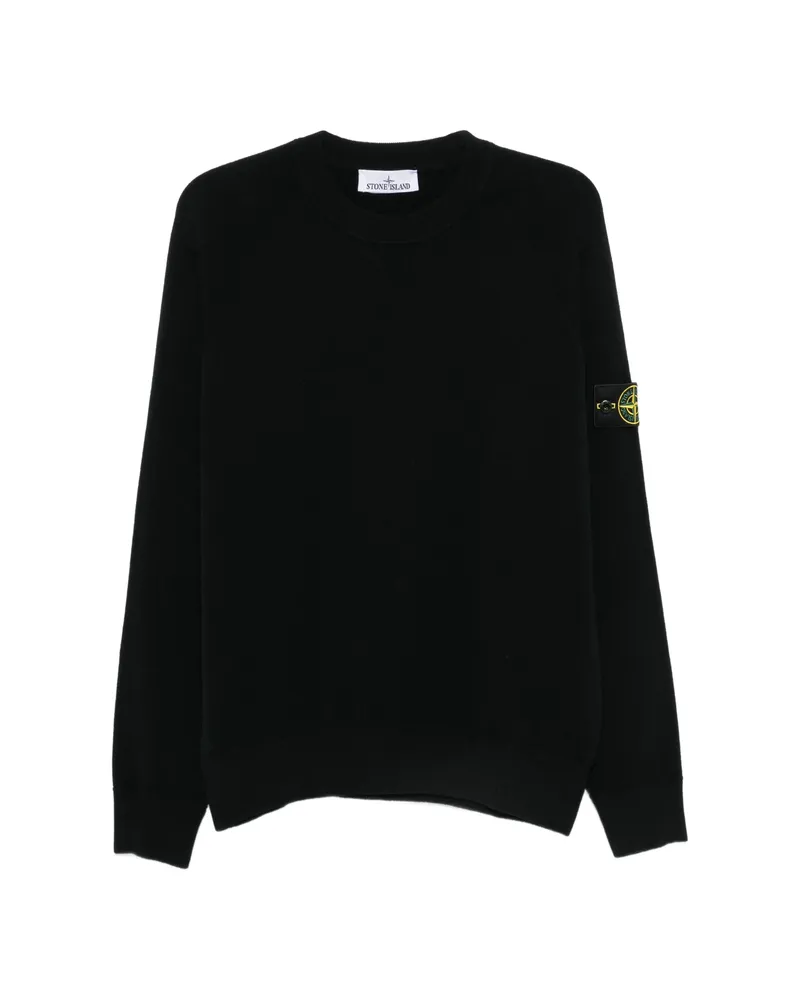 Stone Island Raglan-sleeves Sweater Black