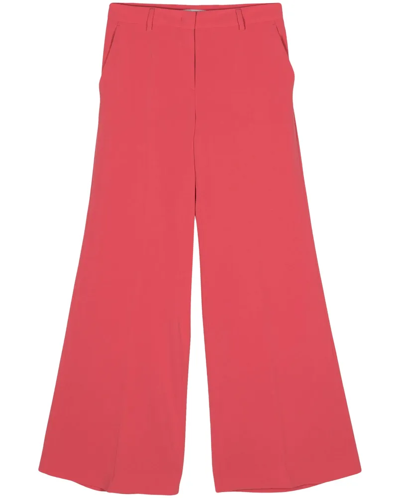 Alberto Biani Pressed-crease Palazzo Pants Pink