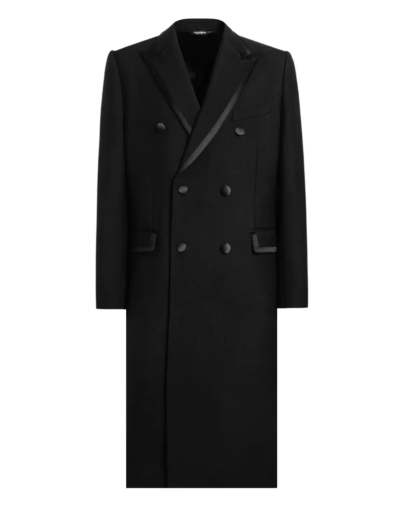 Dolce & Gabbana Unlined Double-breasted Coat Black