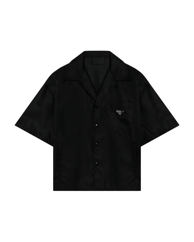 Prada Triangle-logo Shirt Black