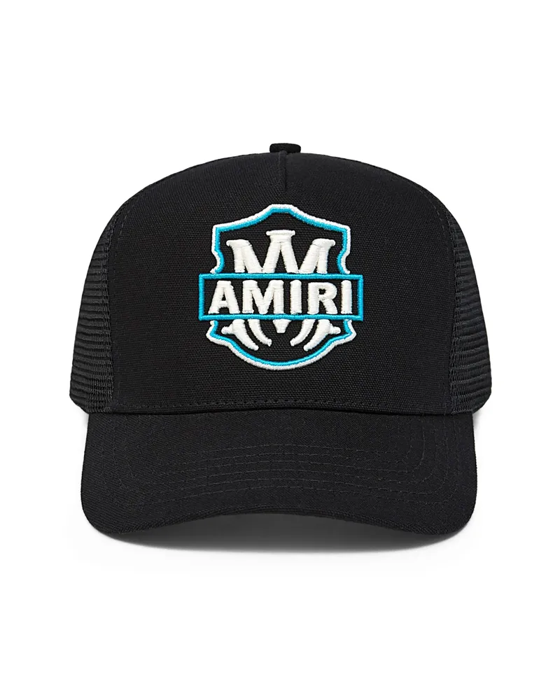 Amiri Emblem Trucker Cap Black