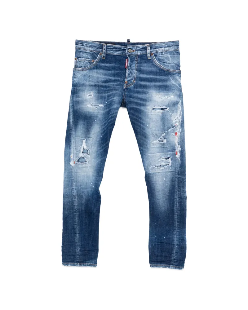 Dsquared2 Distressed-effect Jeans Blue