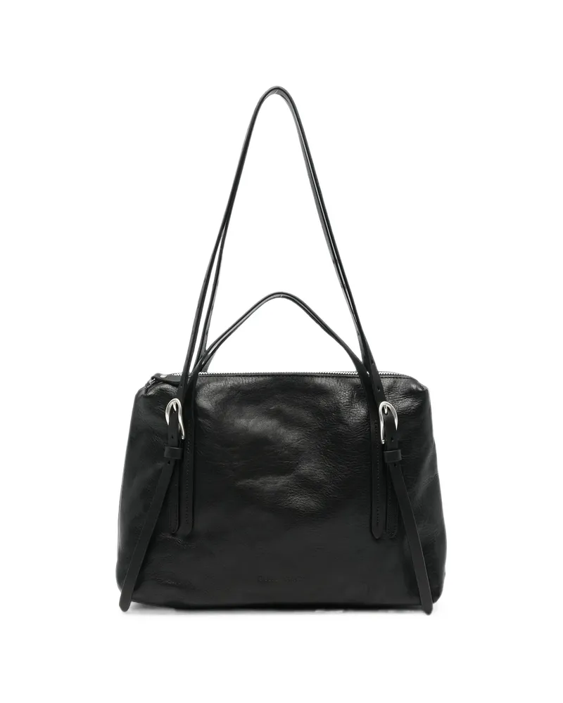 Our Legacy Buckle-detail Leather Tote Bag Black