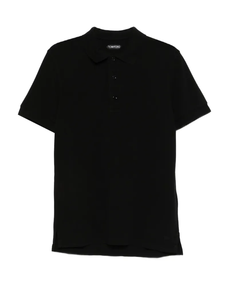 Tom Ford Short-sleeve Polo Shirt Black