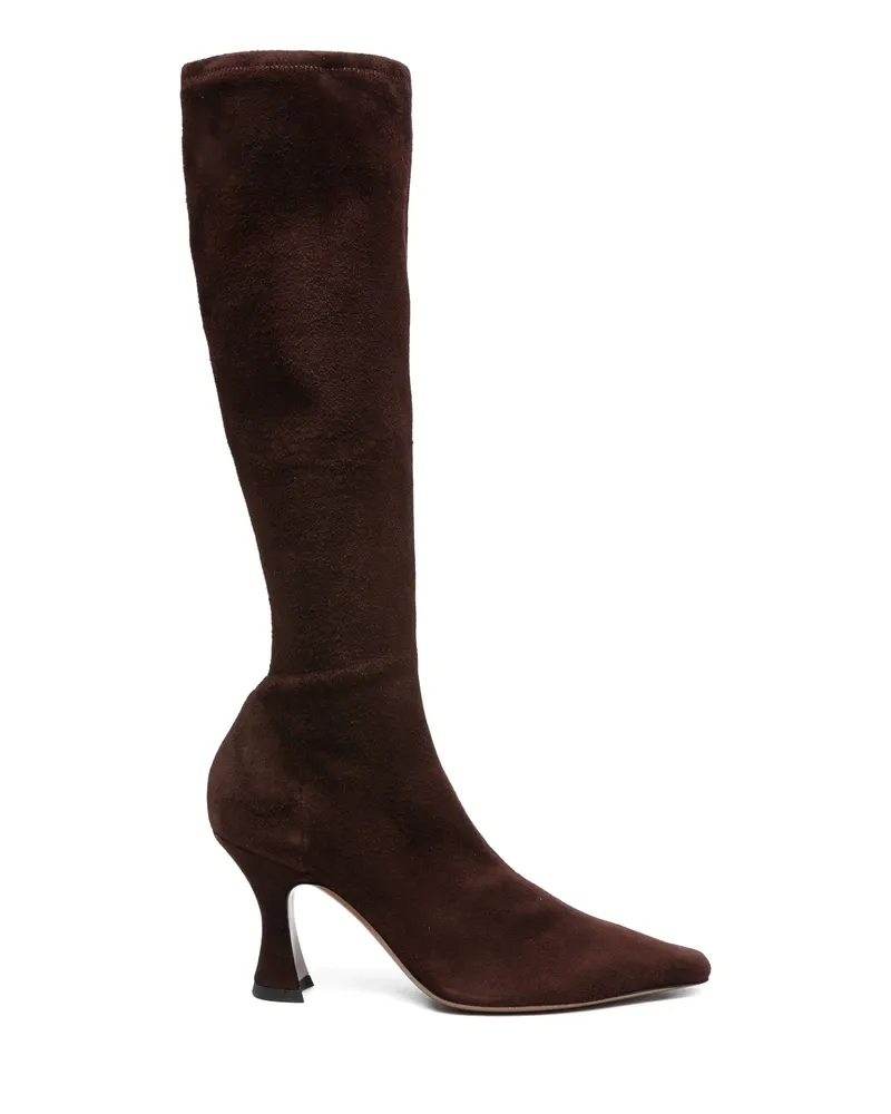 NEOUS 80mm Knee-high Suede Boots Brown