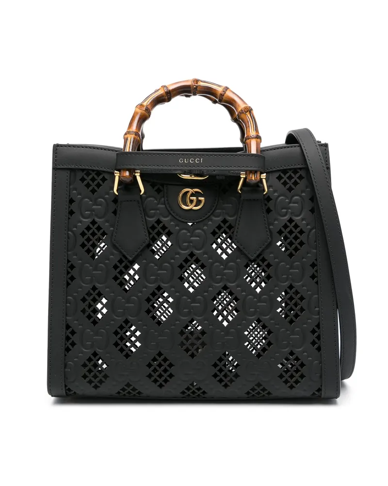Gucci Diana Leather Tote Bag Black