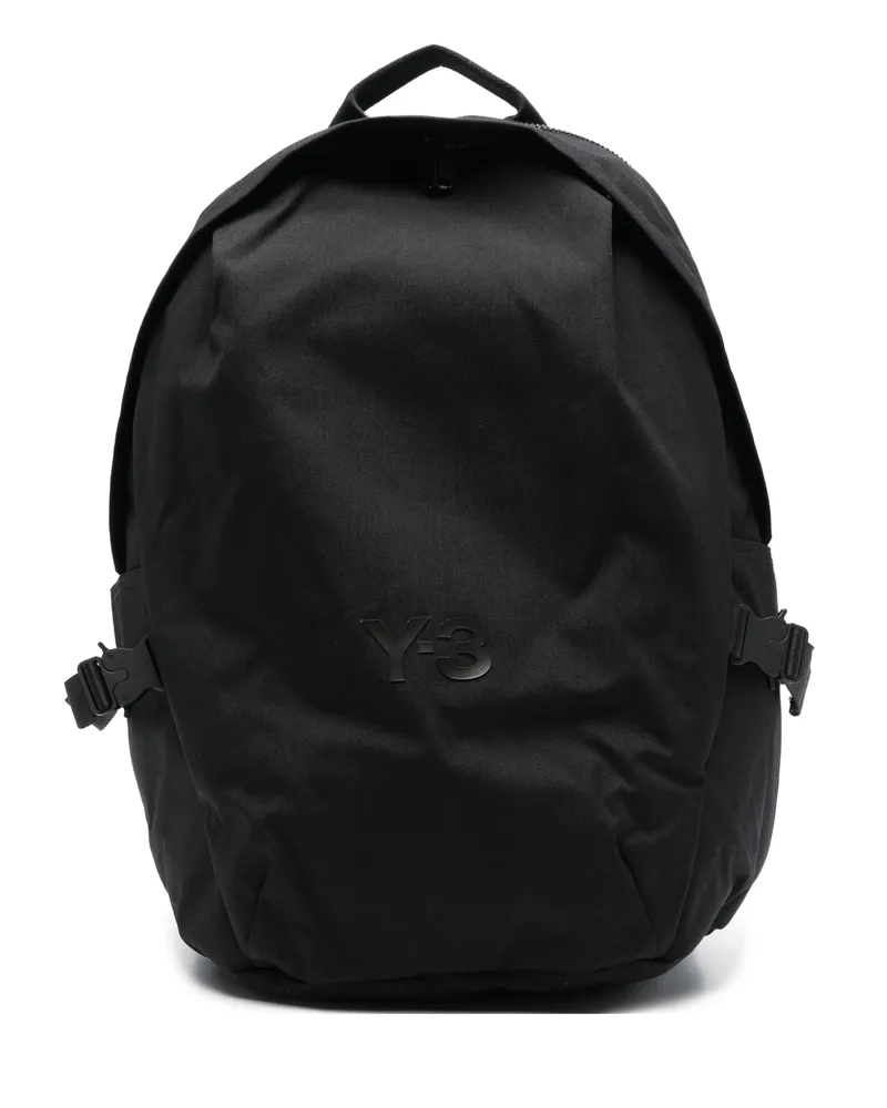 Y-3 Logo-plaque Backpack Black