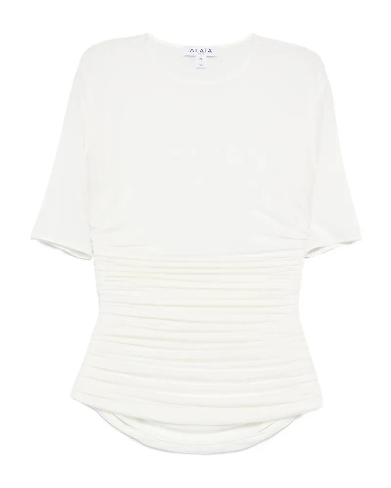 Alaïa Round-neck T-shirt White