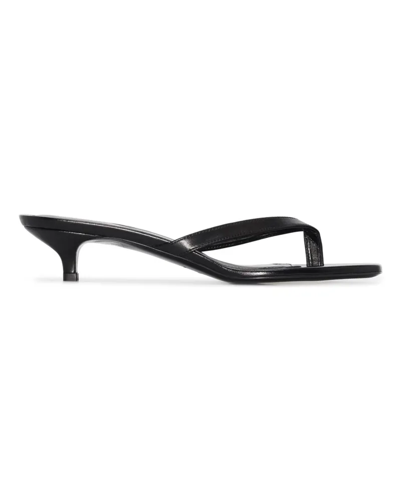 Totême 40mm Kitten-heel Flip-flops Black