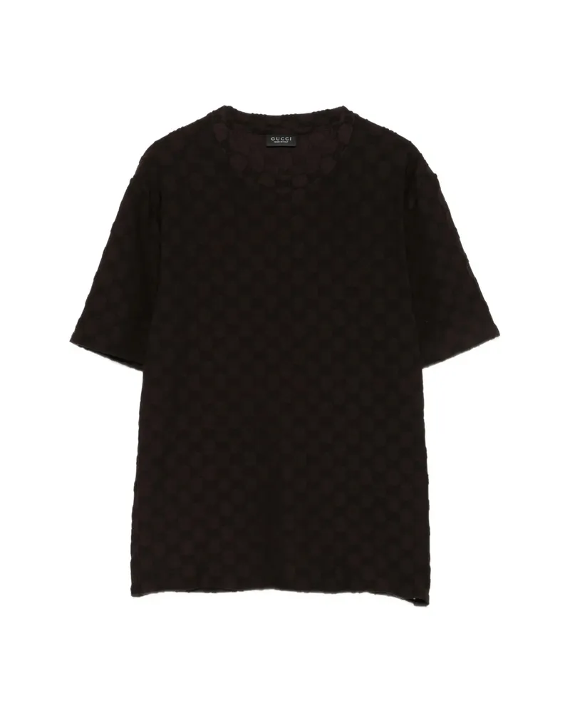 Gucci GG Monogram-jacquard T-shirt Brown