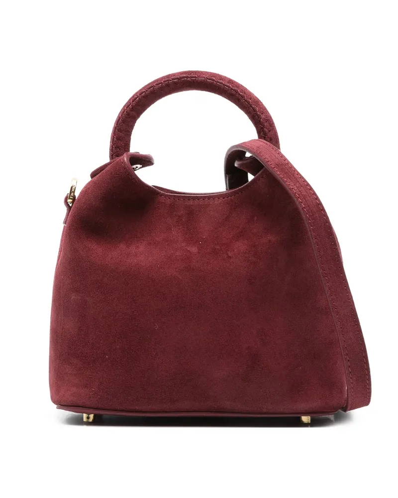 Elleme Madeleine Suede Top-handle Tote Bag Red