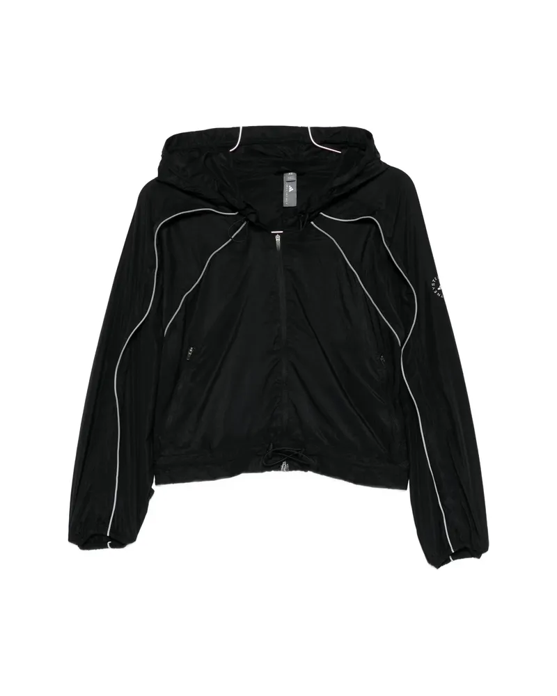 adidas Hooded Panelled Jacket Black