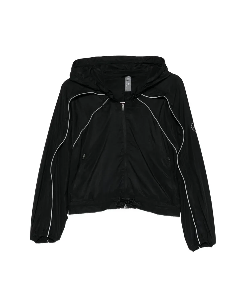 adidas Hooded Panelled Jacket Black