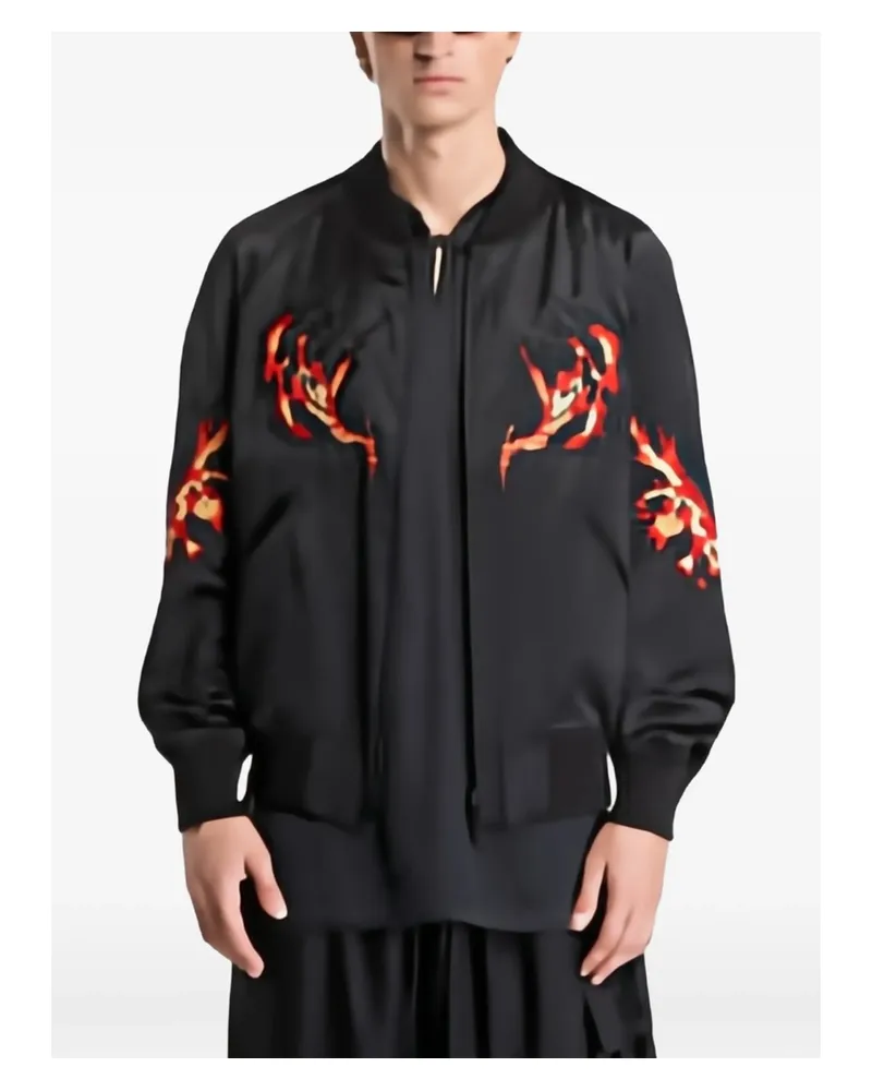 Y-3 Souvenir Graphic-embroidered Jacket Black