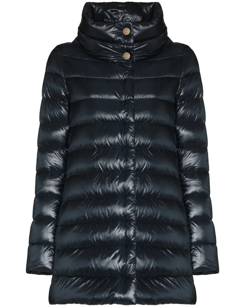 Herno Ultralight Quilted Coat Blue