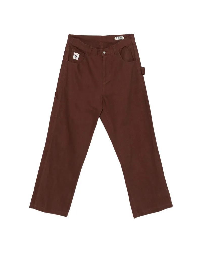 BODE Patch-detail Trousers Brown
