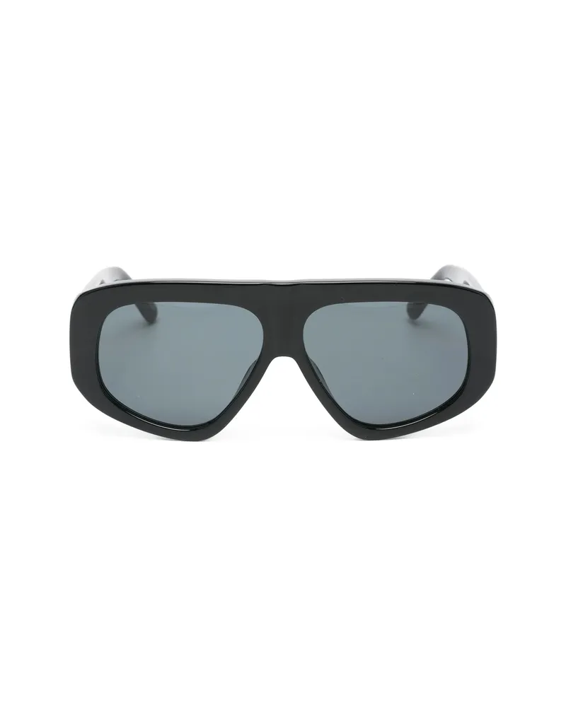 ATTICO X Linda Farrow Milano Logo-detail Sunglasses Black