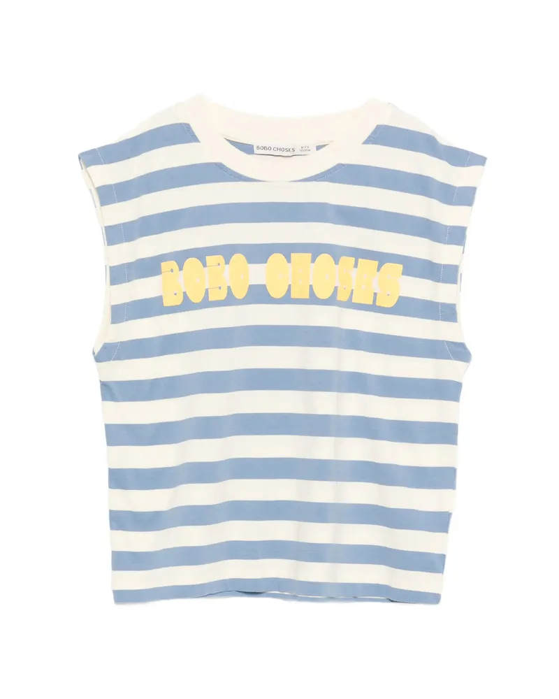 BOBO CHOSES Striped Vest Blue