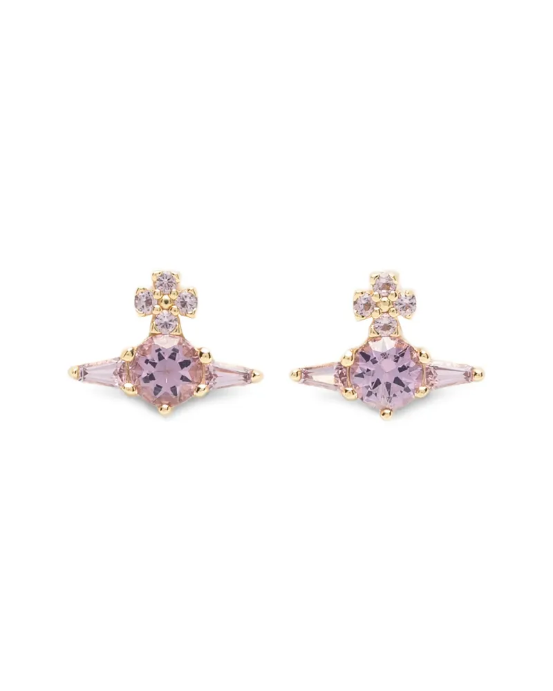 Vivienne Westwood Ofelia Orb Crystal-embellished Earrings Gold