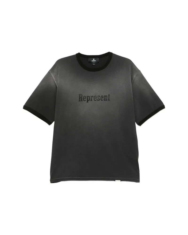REPRESENT Logo-detail T-shirt Grey
