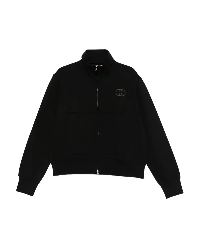 Gucci Interlocking G Zip-fastening Sweatshirt Black